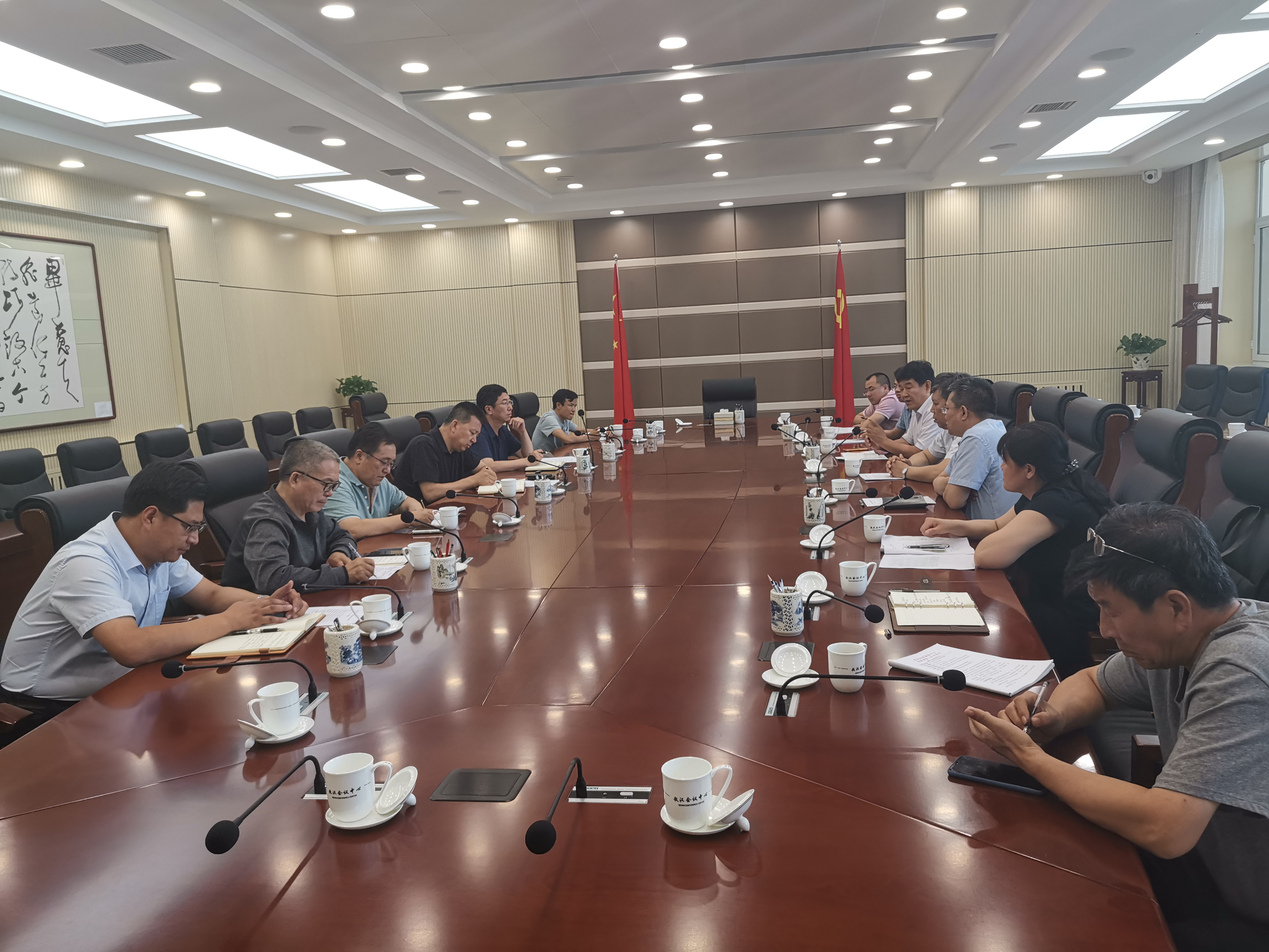 调研组在赤峰市敖汉旗对接